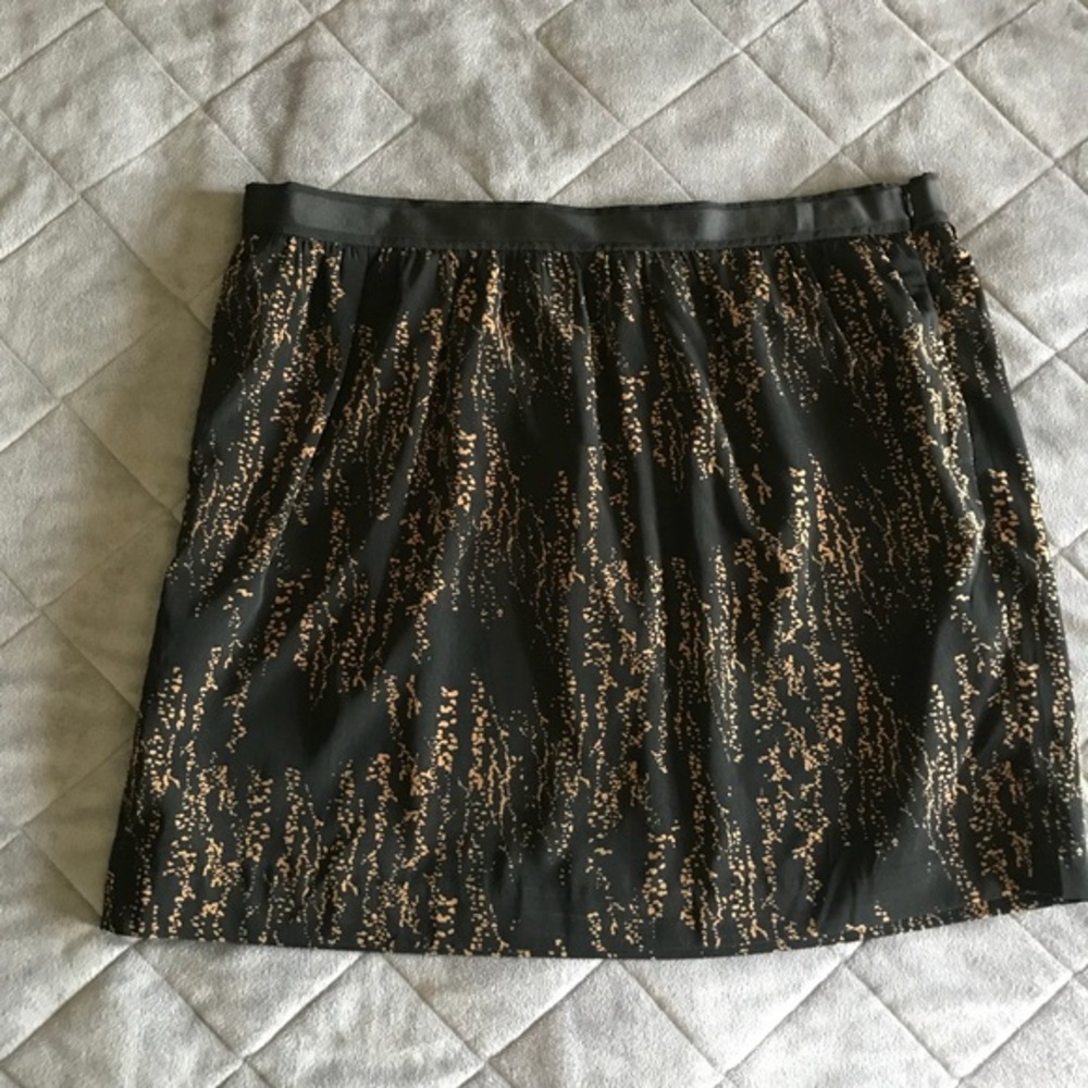 Gap‎ Black Patterned Skirt - Size 14